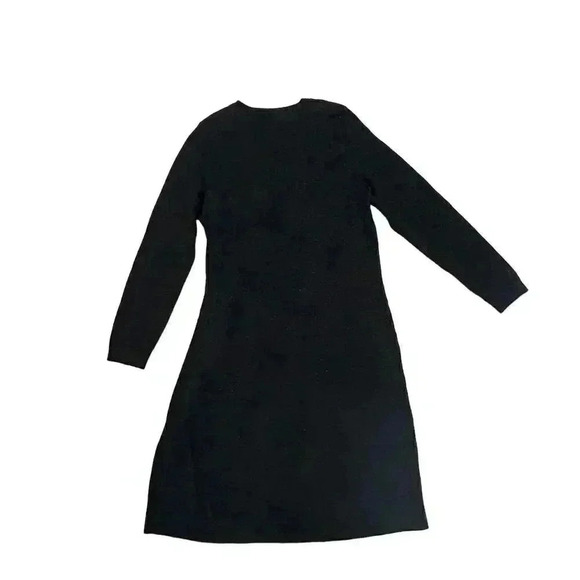 Talbots Women's Multicolor Glitter Knit Tie Waist Dress Size L - Picture 2 of 7